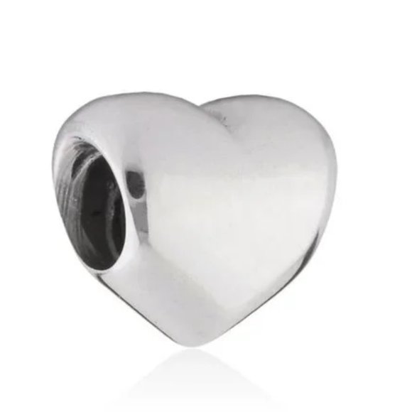 Pandora | Jewelry | Pandora Retired Sterling Silver Big Smooth Heart ...